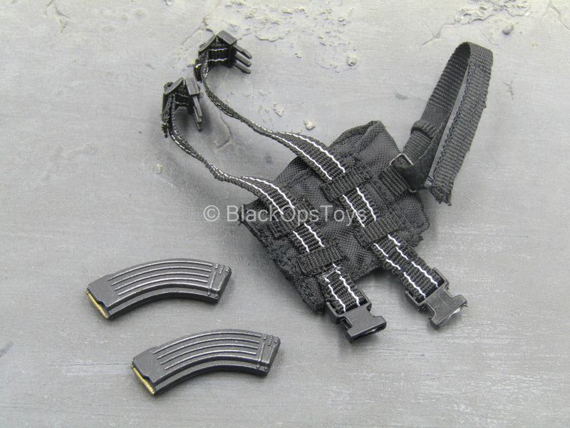 Load image into Gallery viewer, PMC - Operator - Black Drop Leg Mag Pouch w/Magazine Set
