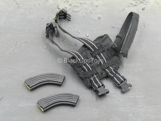PMC - Operator - Black Drop Leg Mag Pouch w/Magazine Set