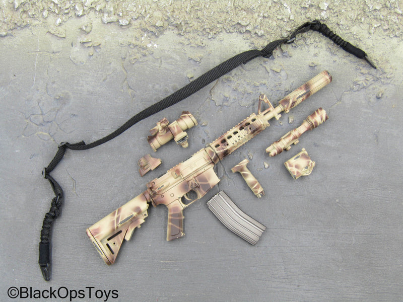 Load image into Gallery viewer, Operation Red Wings Sniper - Desert Camo M4 Rifle w/Attachment Set
