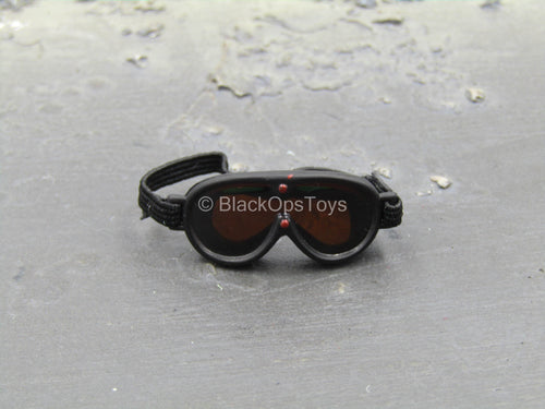 US Special Forces - Black Goggles w/Orange Lenses