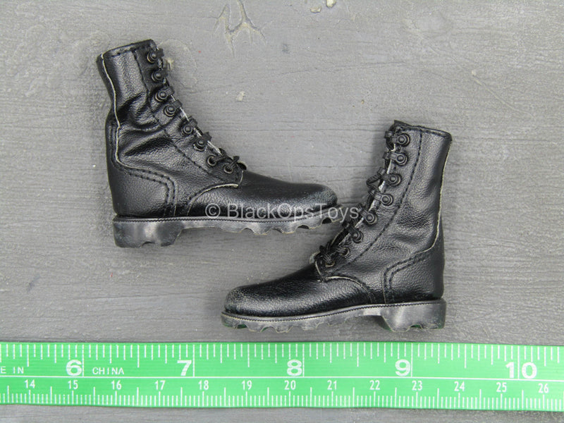 Load image into Gallery viewer, US Marine Gunnery Sergeant Crews - Black Combat Boots (Foot Type)
