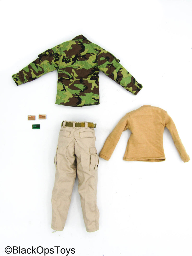 Load image into Gallery viewer, Operation Red Wings Corpsman - Woodland Shirt w/Tan Combat Pants Set
