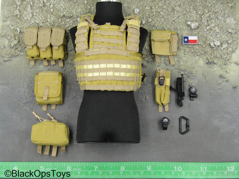 Load image into Gallery viewer, Operation Red Wings Corpsman - Tan MOLLE Chest Rig w/Pouch Set
