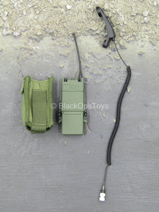 US Marine Gunnery Sergeant Crews - Green Radio w/Pouch