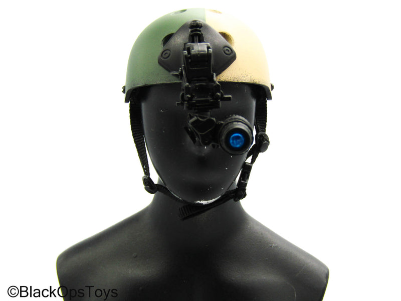 Load image into Gallery viewer, Operation Red Wings Corpsman - Multicolor Helmet w/2 NVG&#39;s
