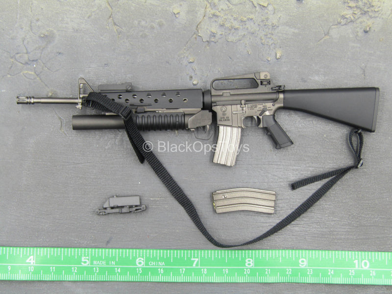 Load image into Gallery viewer, US Marine Gunnery Sergeant Crews - M16 Rifle w/M203 Grenade Launcher
