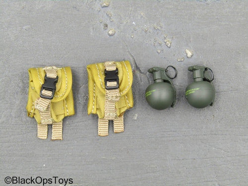 Operation Red Wings Corpsman - Frag Grenade w/Tan MOLLE Pouch (x2)