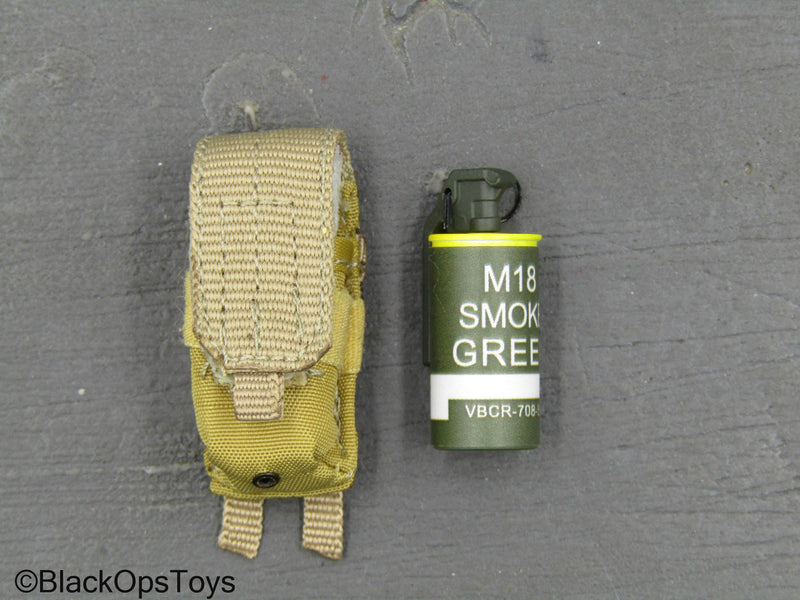 Load image into Gallery viewer, Operation Red Wings Corpsman - Smoke Grenade w/Tan MOLLE Pouch
