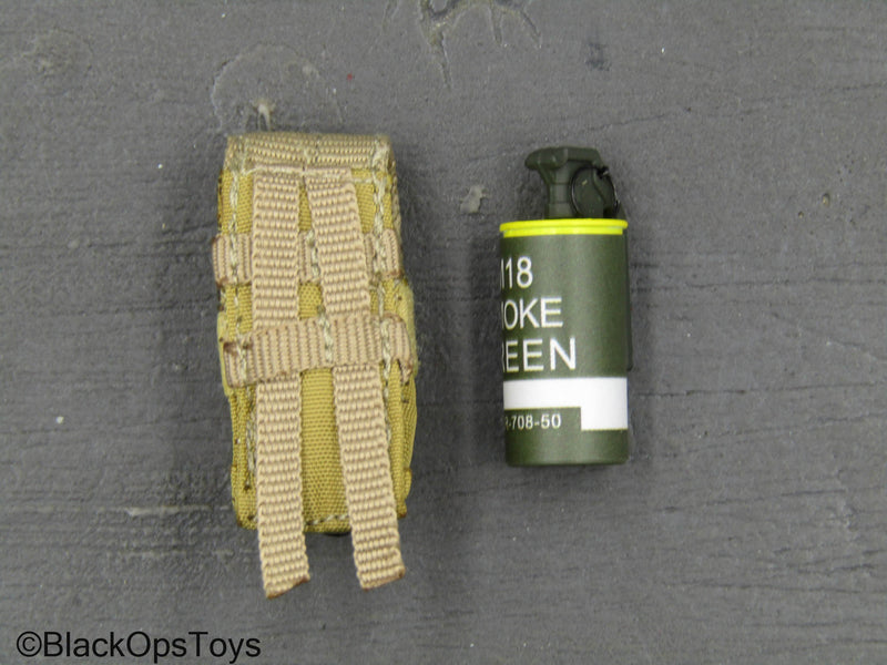 Load image into Gallery viewer, Operation Red Wings Corpsman - Smoke Grenade w/Tan MOLLE Pouch
