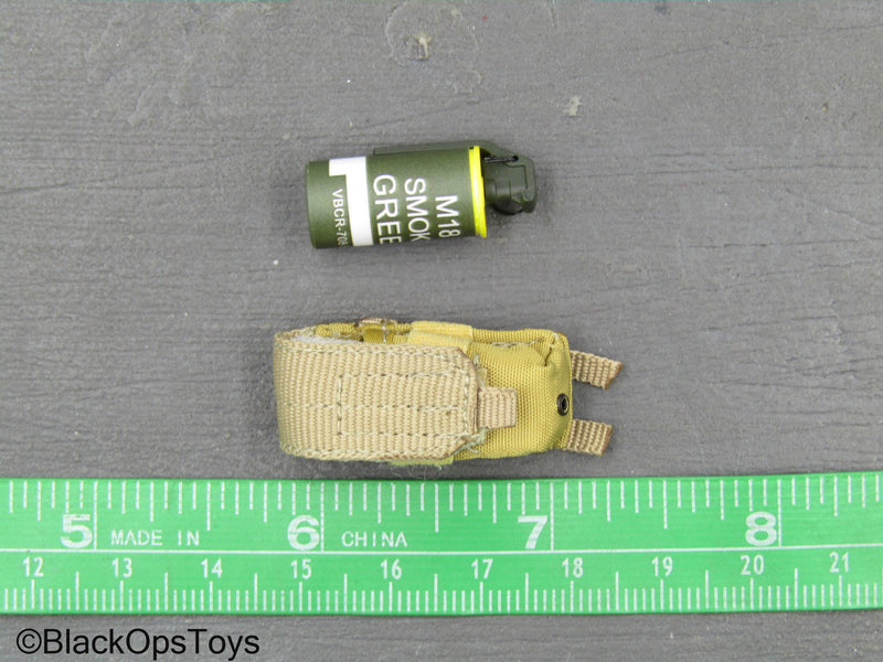Load image into Gallery viewer, Operation Red Wings Corpsman - Smoke Grenade w/Tan MOLLE Pouch

