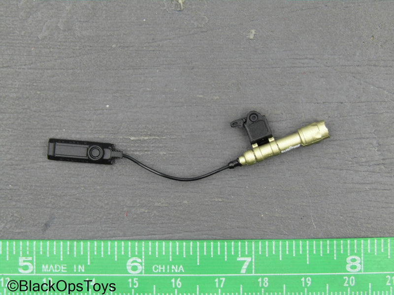 Load image into Gallery viewer, SMU Tier 1 Op. Part XI - Gold Like Tac Light w/Pressure Switch
