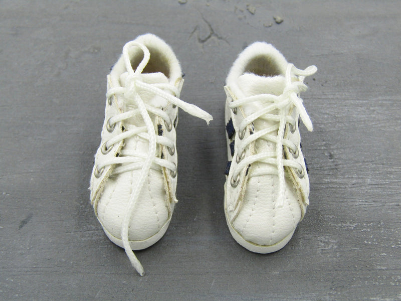 Load image into Gallery viewer, Special Duties Unit Exclusive - White &amp; Blue Sneakers (Foot Type)
