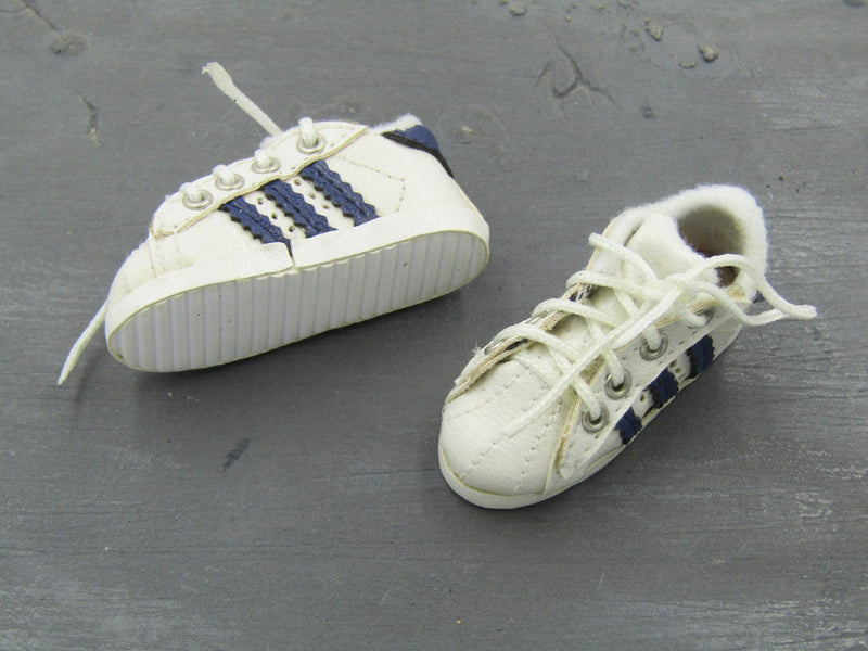 Load image into Gallery viewer, Special Duties Unit Exclusive - White &amp; Blue Sneakers (Foot Type)
