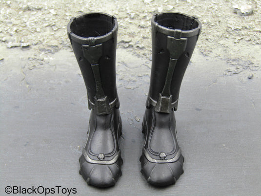 GI Joe - Snake Eyes - Armored Boots w/Shin Guards (Peg Type)