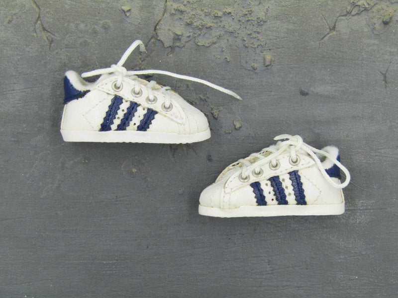 Load image into Gallery viewer, Special Duties Unit Exclusive - White &amp; Blue Sneakers (Foot Type)
