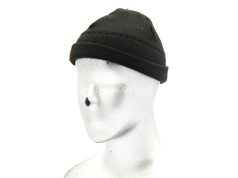 Load image into Gallery viewer, Quarantine Zone Agent - Black Beanie w/Orange Patch
