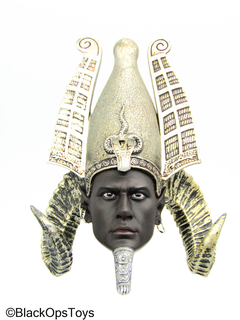 Load image into Gallery viewer, Osiris - Silver Ver. - Goat Horned Head Sculpt
