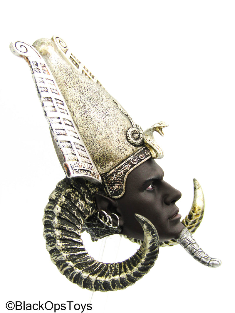 Load image into Gallery viewer, Osiris - Silver Ver. - Goat Horned Head Sculpt
