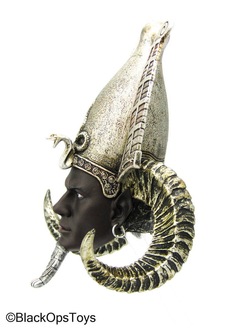 Load image into Gallery viewer, Osiris - Silver Ver. - Goat Horned Head Sculpt
