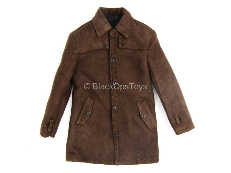Load image into Gallery viewer, Lucius Fox - Brown Coat
