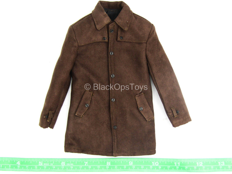 Load image into Gallery viewer, Lucius Fox - Brown Coat
