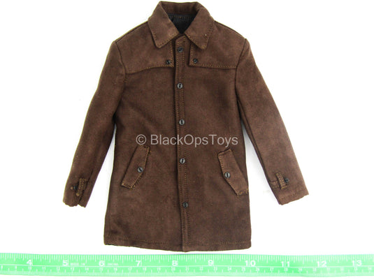 Lucius Fox - Brown Coat