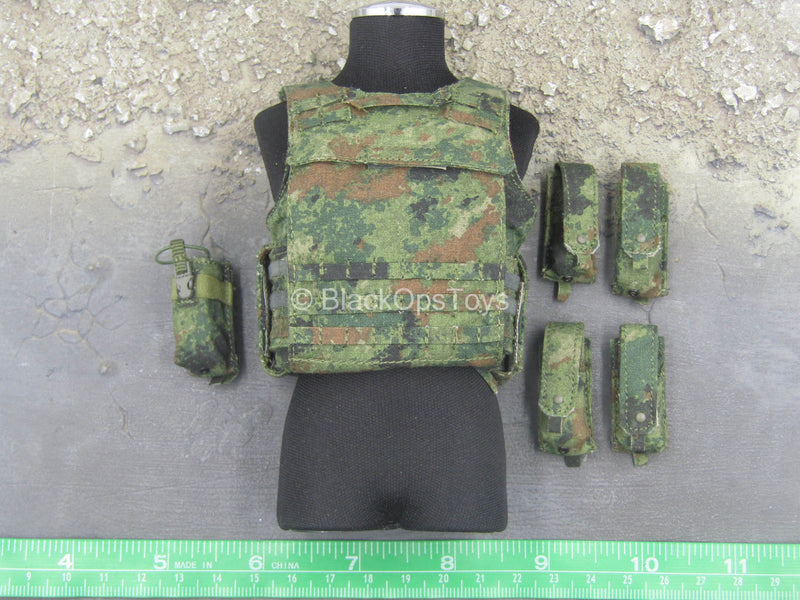 Load image into Gallery viewer, People&#39;s Liberation Army - Type 07 Camo MOLLE Plater Carrier w/Pouches
