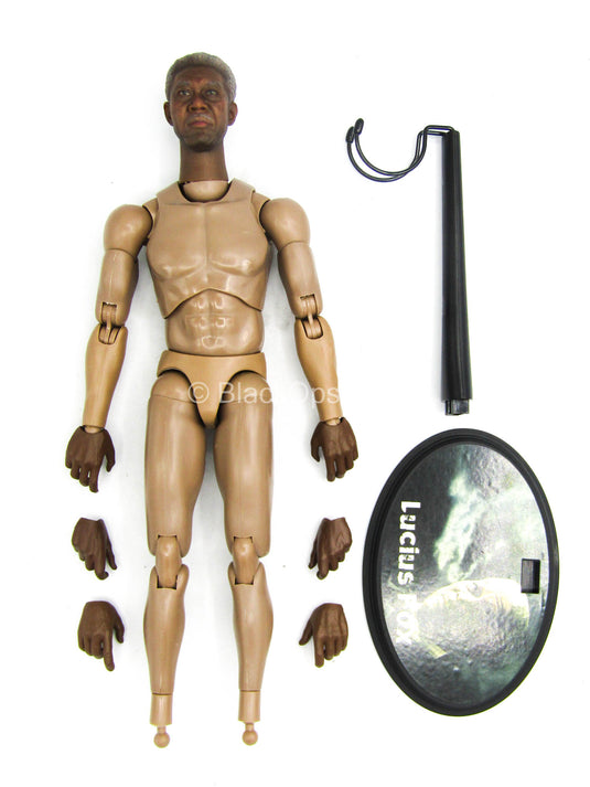Lucius Fox - African American Male Base Body w/Head Sculpt & Stand