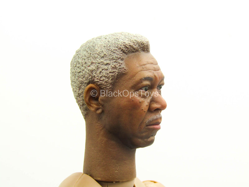 Load image into Gallery viewer, Lucius Fox - African American Male Base Body w/Head Sculpt &amp; Stand
