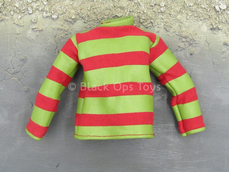 Load image into Gallery viewer, Freddy Kruger - Red &amp; Green Striped Sweater
