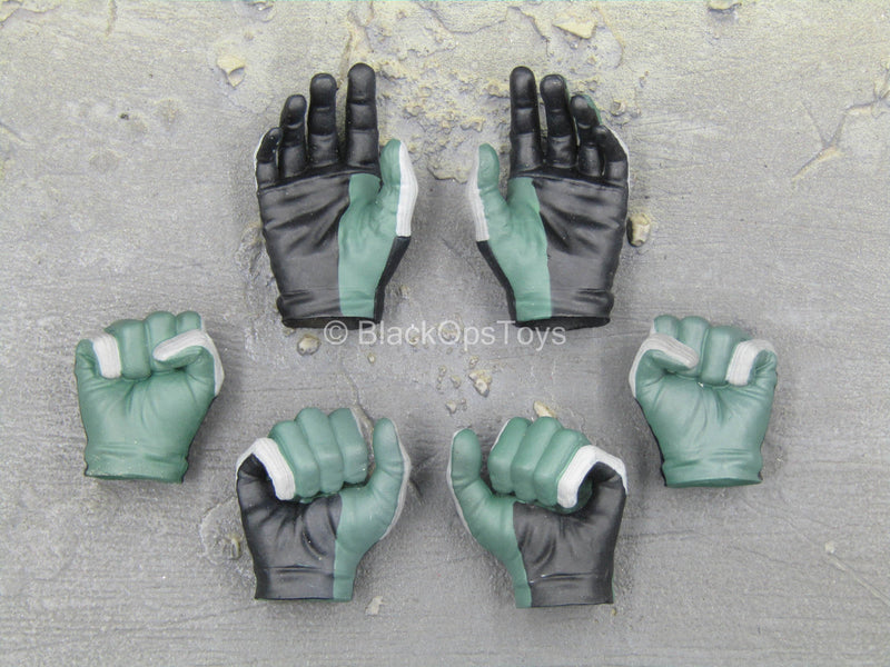 Load image into Gallery viewer, Detective Vigilante - Black, Green &amp; Grey Gloved Hand Set
