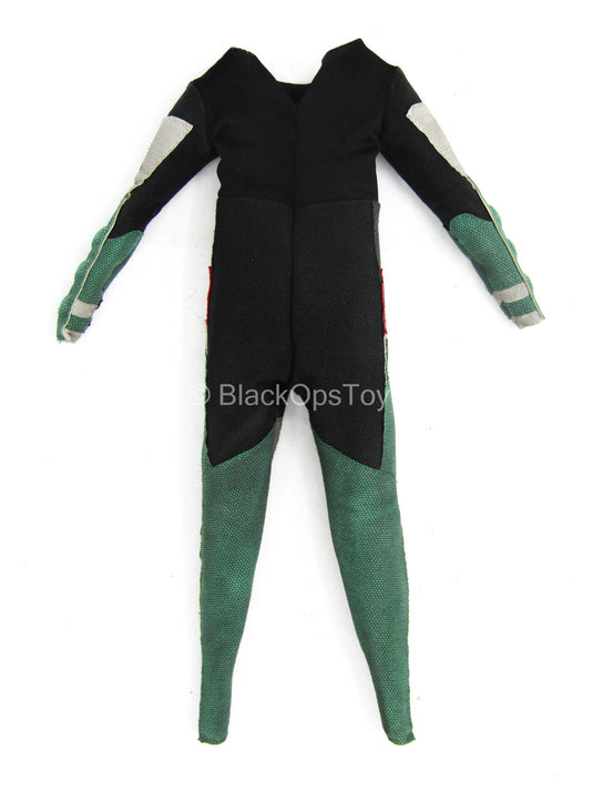 Detective Vigilante - Red, Black, & Green Bodysuit