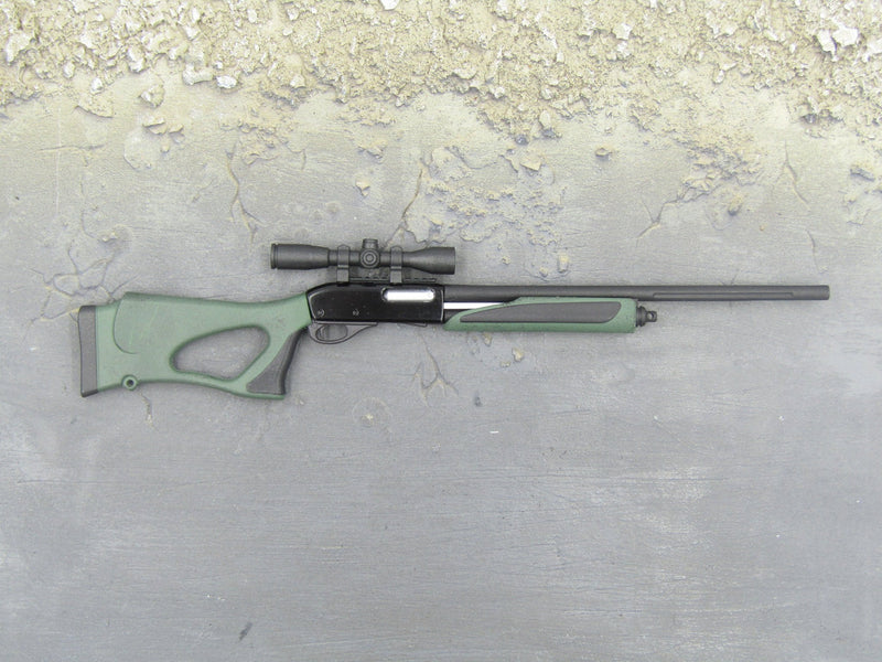 Load image into Gallery viewer, Female Special Forces - Black &amp; Green Rifled Shotgun w/Scope
