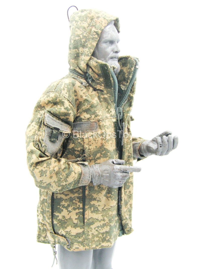 Load image into Gallery viewer, Special Force - Mountain Sniper - ACU Camo Coat w/Hidden Hood
