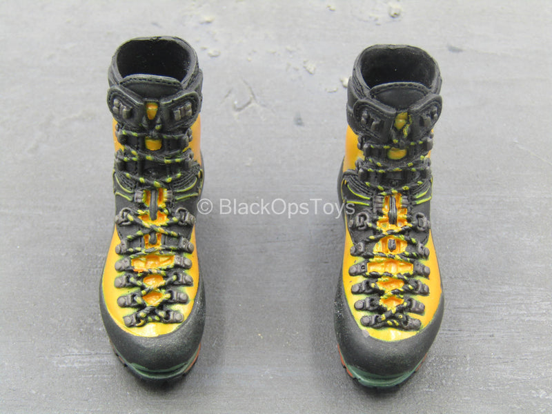 Load image into Gallery viewer, Special Force - Mountain Sniper - Black &amp; Orange Boots (Peg Type)
