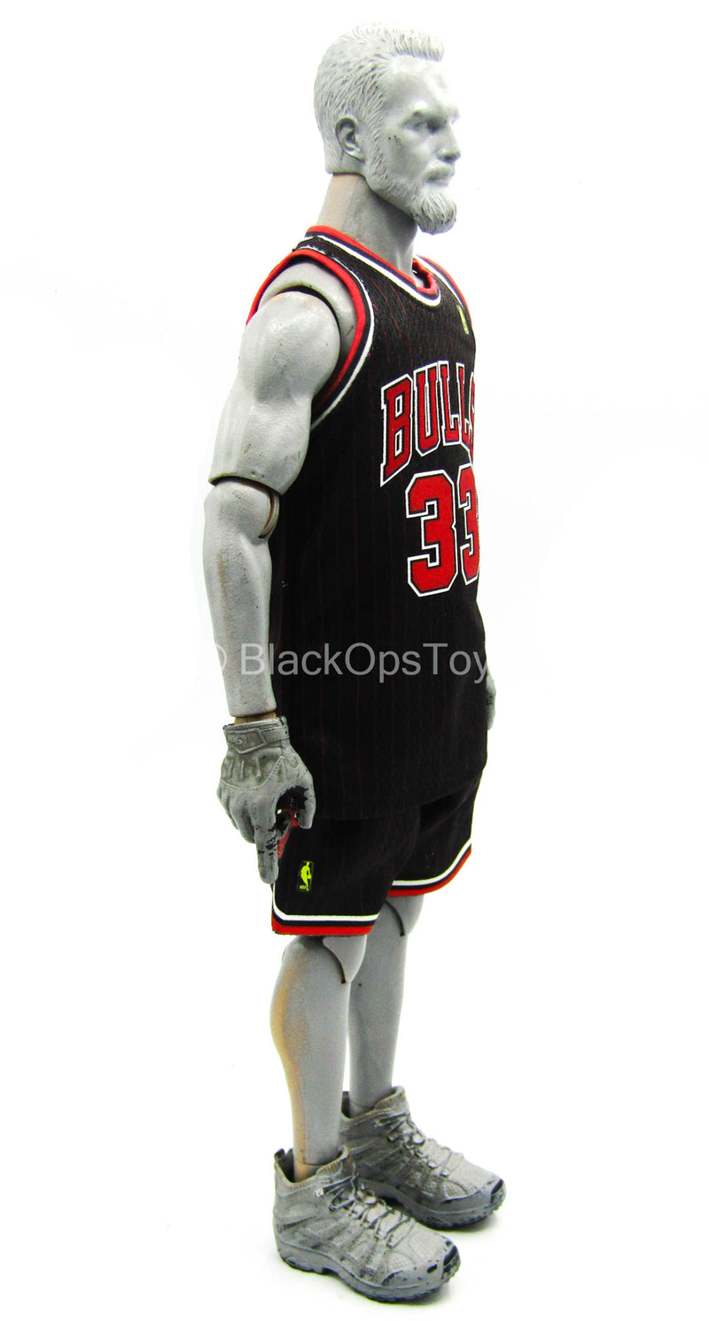 SCOTTIE PIPPEN CHICAGO BULLS Jersey NBA BOYS/YOUTH M & N BLACK/PINSTRIPE