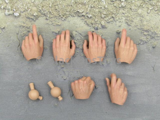 GI JOE - Joe Colton - Hands Set (x6) & Wrist Pegs (x2)