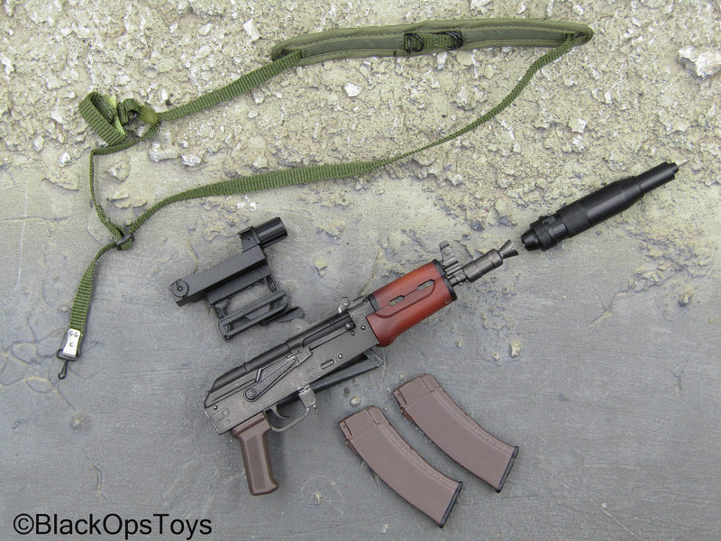 Load image into Gallery viewer, Spetsnaz MVD OSN Vityaz - AKS-74U Rifle w/Sling &amp; Suppressor

