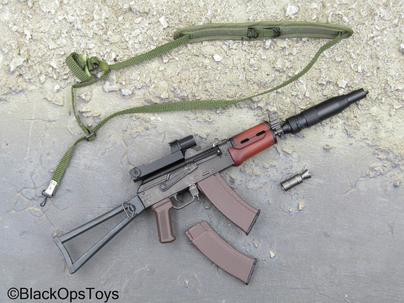 Load image into Gallery viewer, Spetsnaz MVD OSN Vityaz - AKS-74U Rifle w/Sling &amp; Suppressor
