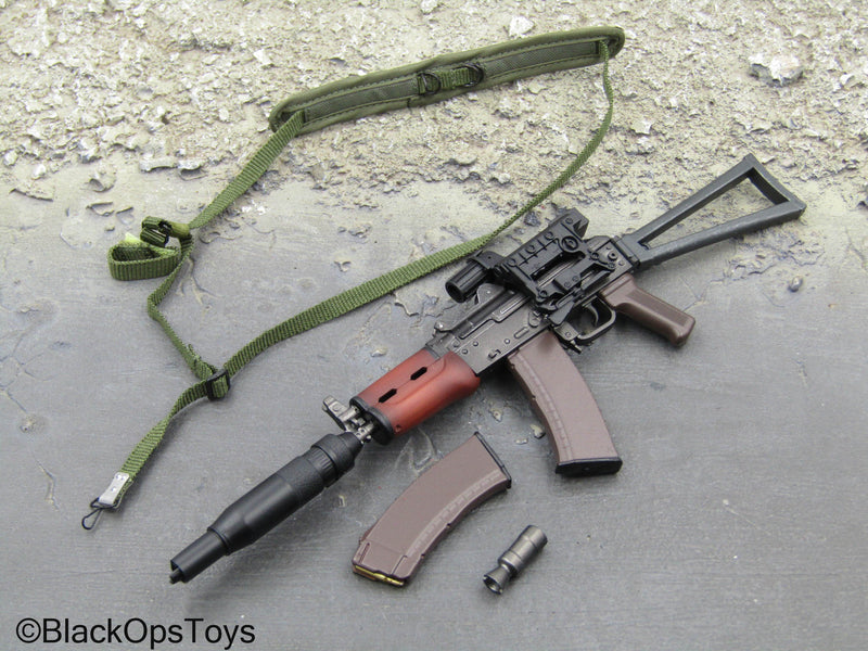 Load image into Gallery viewer, Spetsnaz MVD OSN Vityaz - AKS-74U Rifle w/Sling &amp; Suppressor
