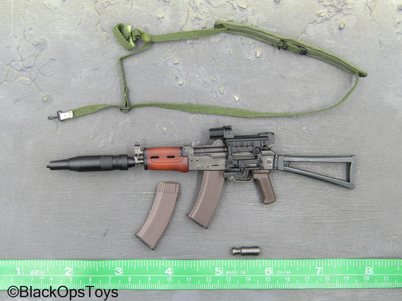 Load image into Gallery viewer, Spetsnaz MVD OSN Vityaz - AKS-74U Rifle w/Sling &amp; Suppressor
