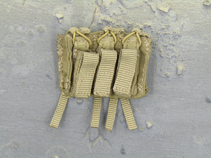 Load image into Gallery viewer, I.S.O.F. - Tan Triple Pistol &amp; M4 Magazine Pouch
