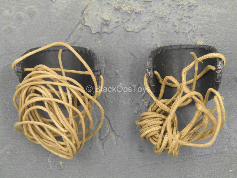 Load image into Gallery viewer, The Dark Furyan - Kneepads w/Leg Ties
