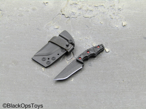 Task Force 58 CPO Erica Storm - Black & Red Knife w/Sheath