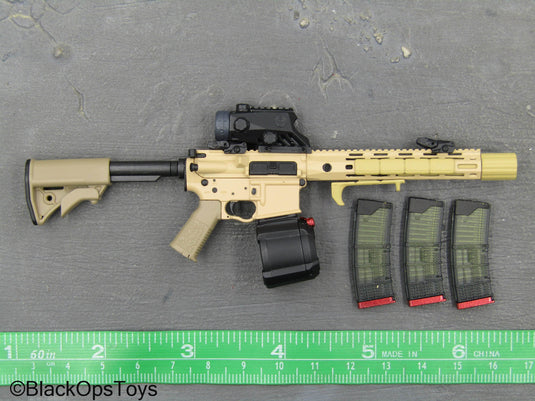 Task Force 58 CPO Erica Storm - Tan 5.56 Rifle w/Drum Mag & Attachments