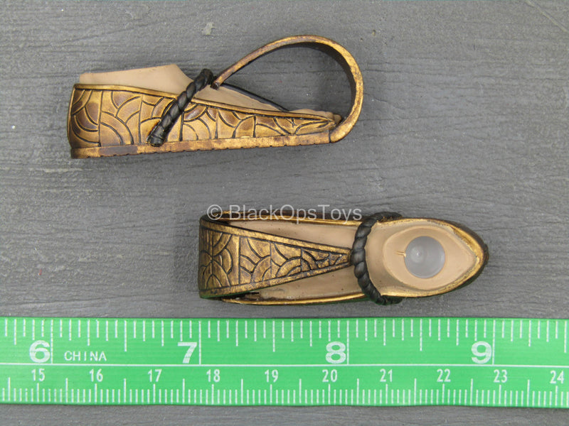 Load image into Gallery viewer, Pharaoh Tutankhamun (Black) - Male Sandals w/Feet (Peg Type)
