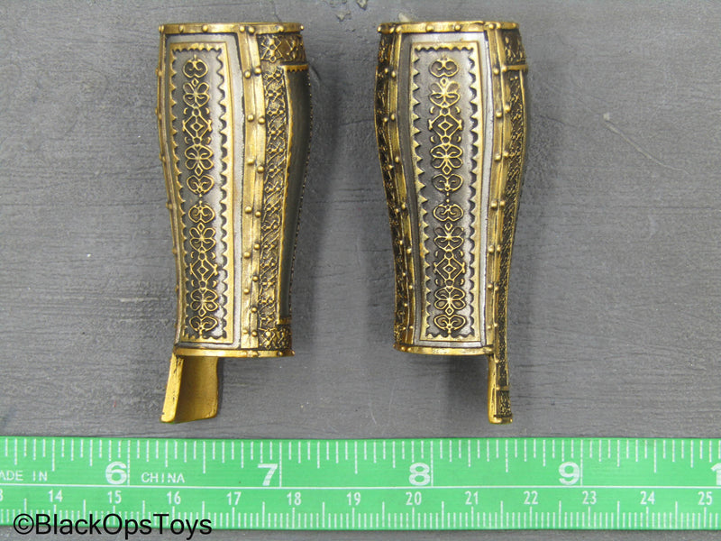 Load image into Gallery viewer, Ottoman Empire General - Metal Silver &amp; Gold Like Leg Armor
