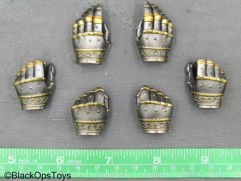 Load image into Gallery viewer, Ottoman Empire General - Silver &amp; Gold Like Armored Hand Set
