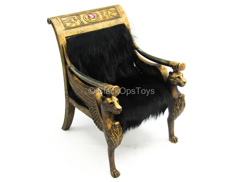 Load image into Gallery viewer, Pharaoh Tutankhamun (Black) - Chair w/Cushions
