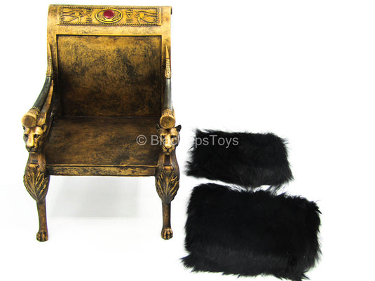 Pharaoh Tutankhamun (Black) - Chair w/Cushions